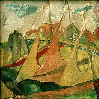 Voiles rouges et jaunes (c.1922)