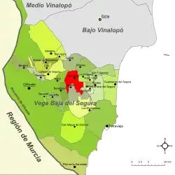 dans la comarque de la Vega Baja del Segura.