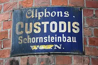 Plaque de cheminée en Autriche.