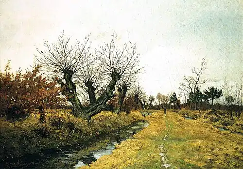 Saules-têtards le long d'un fosséCollection privée