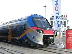 Avant d'un ETR 103 exposé à InnoTrans.