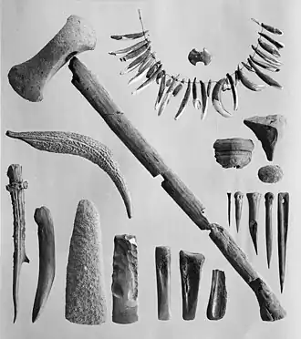 Outils trouvés sur le site d'Alvastra