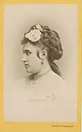 La soprano autrichienne Amalie Friedrich-Materna (1844-1918).