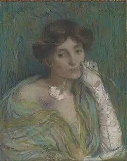 Femme à l'œillet (1908), pastel, Paris, musée d'Orsay.