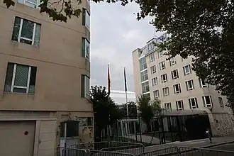 Vue de la mission diplomatique