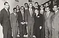 Les membres de l'ambassade du Maroc lors de la fête du trône (3 mars 1970)