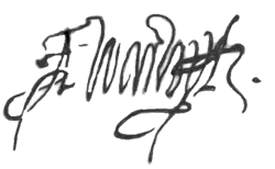 signature d'Ambrose Dudley (3e comte de Warwick)