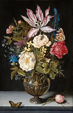 Nature morte aux fleurs, première moitié du XVIIe&nbsp;siècle, musée Hallwyl, Stockholm