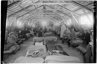 Tente de cette ambulance.