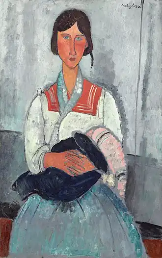 Amedeo Modigliani, La Bohémienne, 1919.