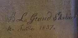 signature d'Amélie Legrand de Saint-Aubin