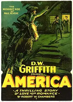 Description de l'image America (1924) D. W. Griffith poster.jpg.