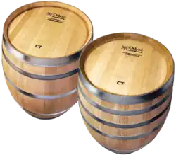 Tonneaux de vin.