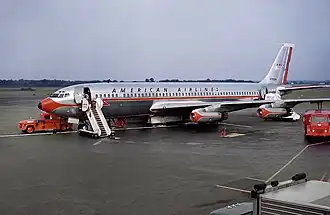 N7506A, le Boeing 707 d'American Airlines impliqué dans l'accident, photographié en juillet 1959.