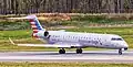 Le Bombardier CRJ700 d'American Eagle impliqué dans l'accident, ici en 2022.}}
