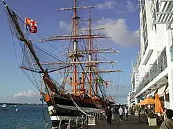 L' Amerigo Vespucci à Auckland, Nouvelle-Zélande, novembre 2002