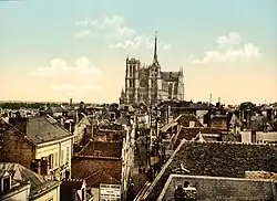 Vue de la cathédrale depuis le Beffroi en 1895.