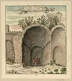 Aquarelle Louis Boudan, 1699.