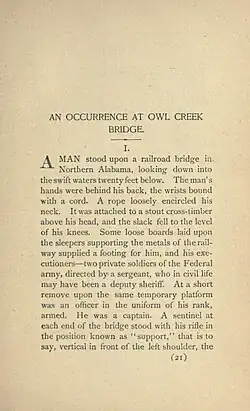 texte de la première page