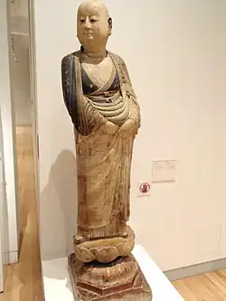 Ananda, de la province du Shanxi, statue d'une paire maintenant au Canada
