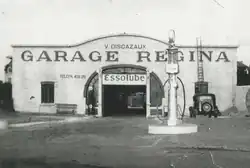 Façade de l'ancien garage Regina.