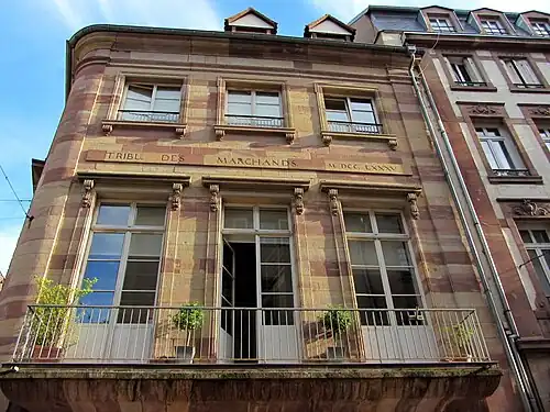 Façade arrière de l'hôtel de la Tribu des Marchands (no&nbsp;5).
