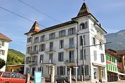 Détail de l'un des bâtiments de l'ancien Hôtel des Bains.