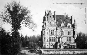 Château du Nedo, carte postale ancienne de la collection personnelle de Manuel Rafael Garcia-Mansilla.