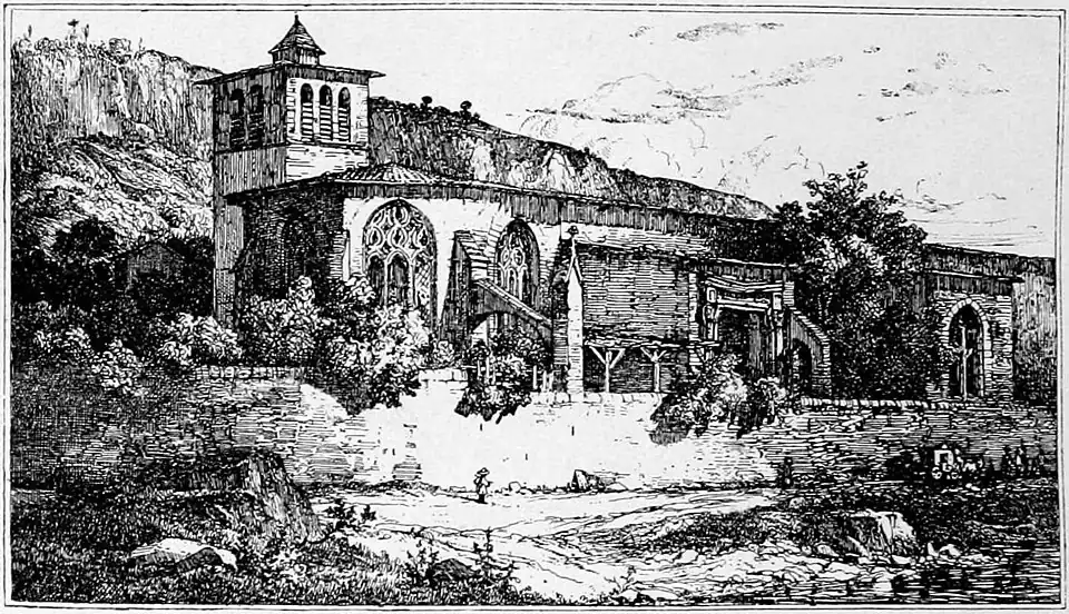 Ancienne chapelle des Cordeliers de l'Observance - dessin de Leymarie
