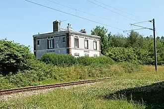 Ancienne gare de Saussay - Saint-Martin.
