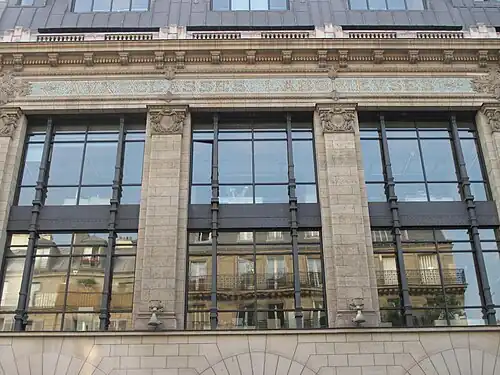 Détail de la façade.