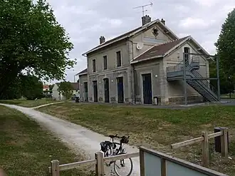 Ancienne gare de Coubert-Soignolles.