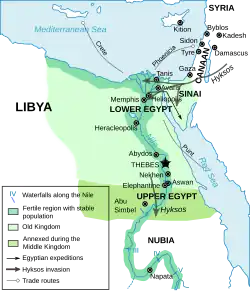 L’Égypte sous l'Ancien et le Moyen Empire.