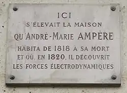 Plaque au no&nbsp;29 bis.