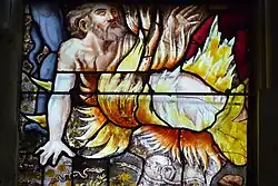 Le mauvais riche brûle en enfer