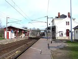 Vue en direction de Paris-Saint-Lazare.