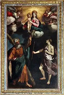 MAdonne en Gloire avec saint André et saint Sébastien, Eglise San Giuliano, Macerata