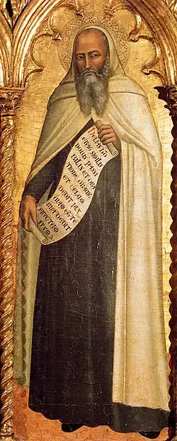 portrait fictif peint sur bois, du prophète Élie par Andrea di Bonaiuto