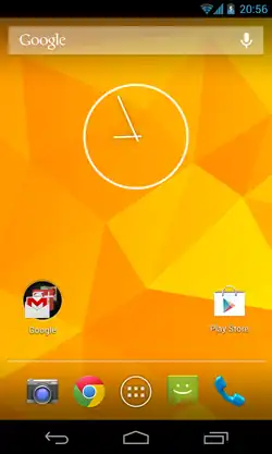 Capture d'écran d’Nexus 4 avec Android 4.2