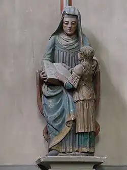 Statue représentant la Vierge et sainte Anne.