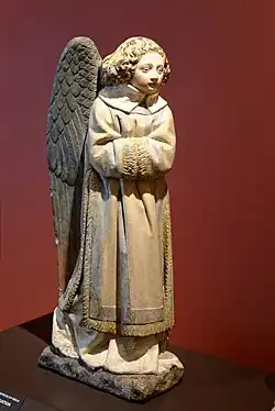 Anonyme Bourguignon, Ange de l'Annonciation, début XVe&nbsp;siècle.