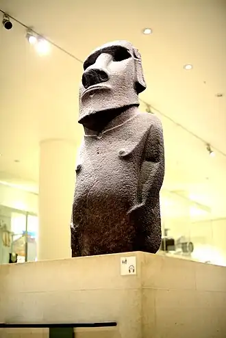 Statue de Hoa Hakananai'a de l'île de Pâques.