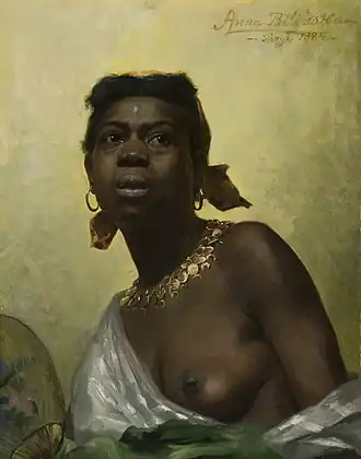 Portrait d'une femme noire, Anna Bilińska-Bohdanowicz, 1884