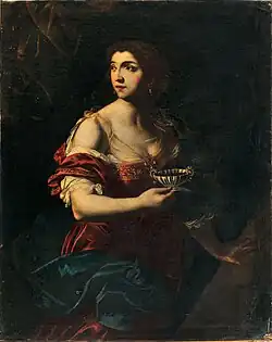 Sophonisbe avec la coupe de poison,XVIIe siècle, Annella di Massimo.