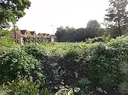 Le site de la maison du garde, détruite en 2011.