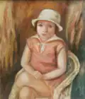 Annette au chapeau blanc, 1929, hst, 65&nbsp;×&nbsp;54&nbsp;cm, musée de la Société historique et littéraire polonaise, Bibliothèque polonaise de Paris.