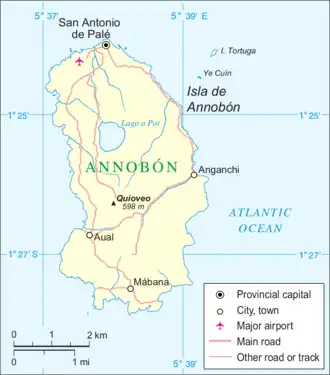 Carte d'Annobón.