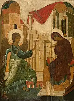 L'Annonciation, 1405 (galerie Tretiakov).