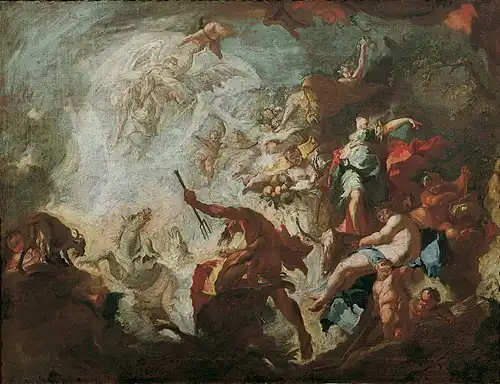 Franz Anton Maulbertsch, Allégorie de l'âge d'or, vers 1750-1755, Österreichische Galerie Belvedere