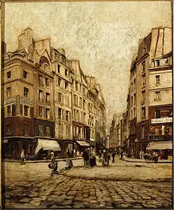 La Rue Galande, en 1888. Tableau anonyme, Musée Carnavalet.